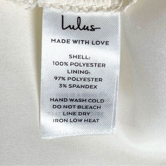 Lulus Com-pleat-ly Charming Ivory Organza Tiered Strapless Dress size medium - Picture 7 of 10